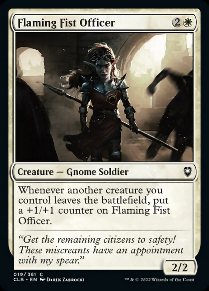 Flaming Fist Officer [Commander Legends: Battle for Baldur's Gate] Foil