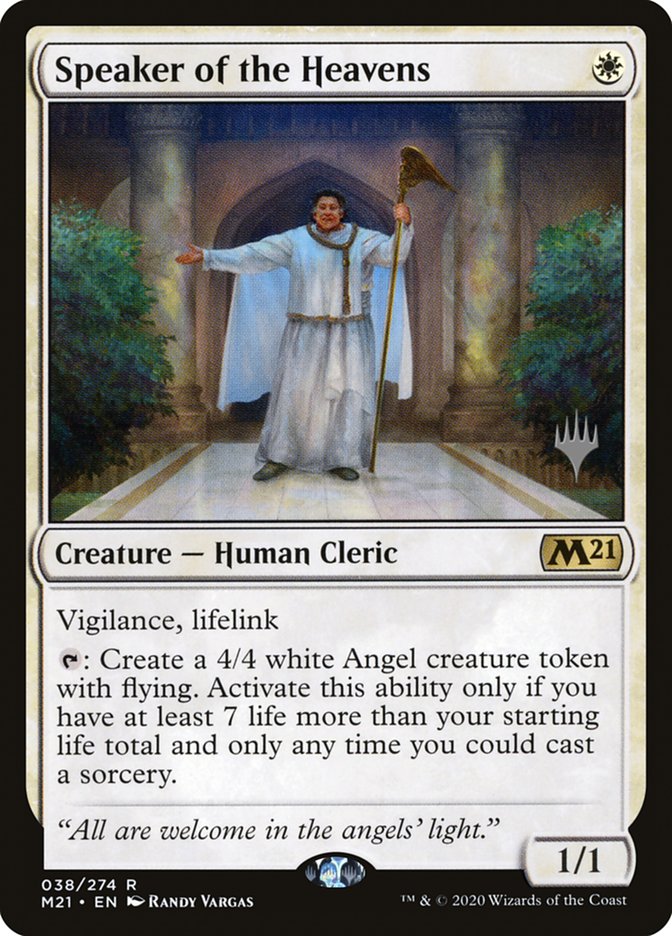 Speaker of the Heavens (Promo Pack) [Core Set 2021 Promos] Foil