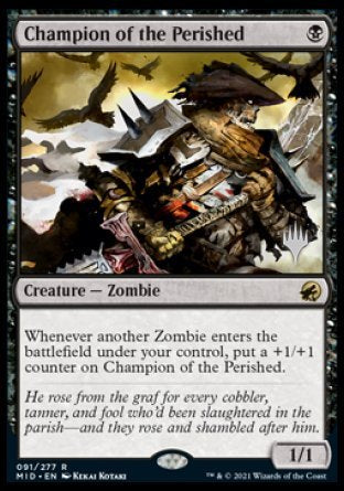Champion of the Perished (Promo Pack) [Innistrad: Midnight Hunt Promos] Foil