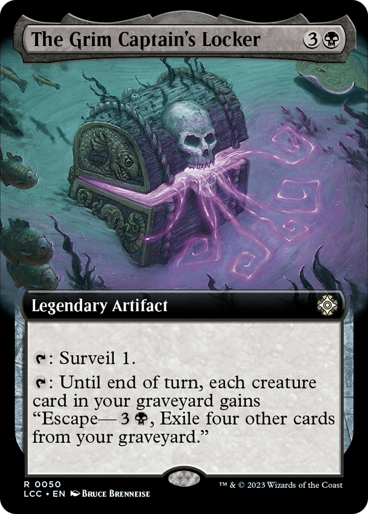 The Grim Captain's Locker (Extended Art) [The Lost Caverns of Ixalan Commander] Foil