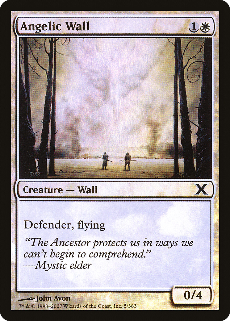 Angelic Wall  [Tenth Edition] Foil