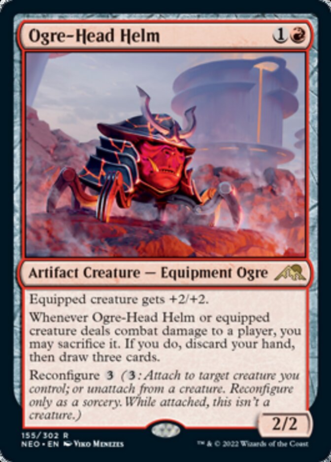 Ogre-Head Helm [Kamigawa: Neon Dynasty] Foil