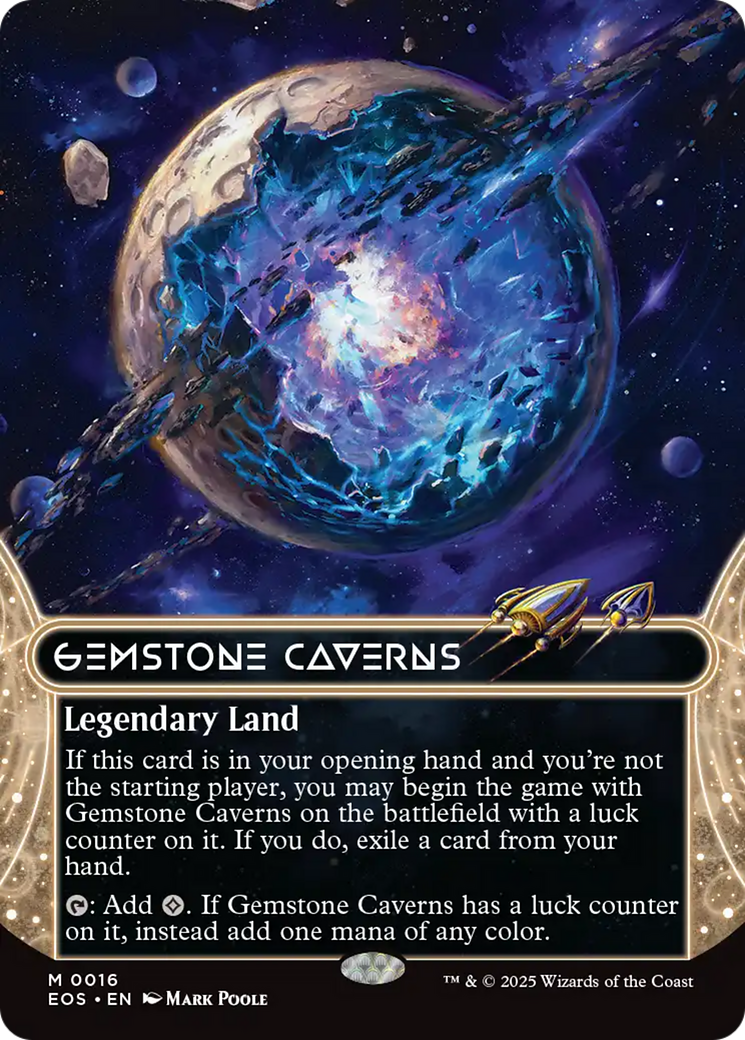 Gemstone Caverns (0016) (Borderless) [Edge of Eternities: Stellar Sights] Foil