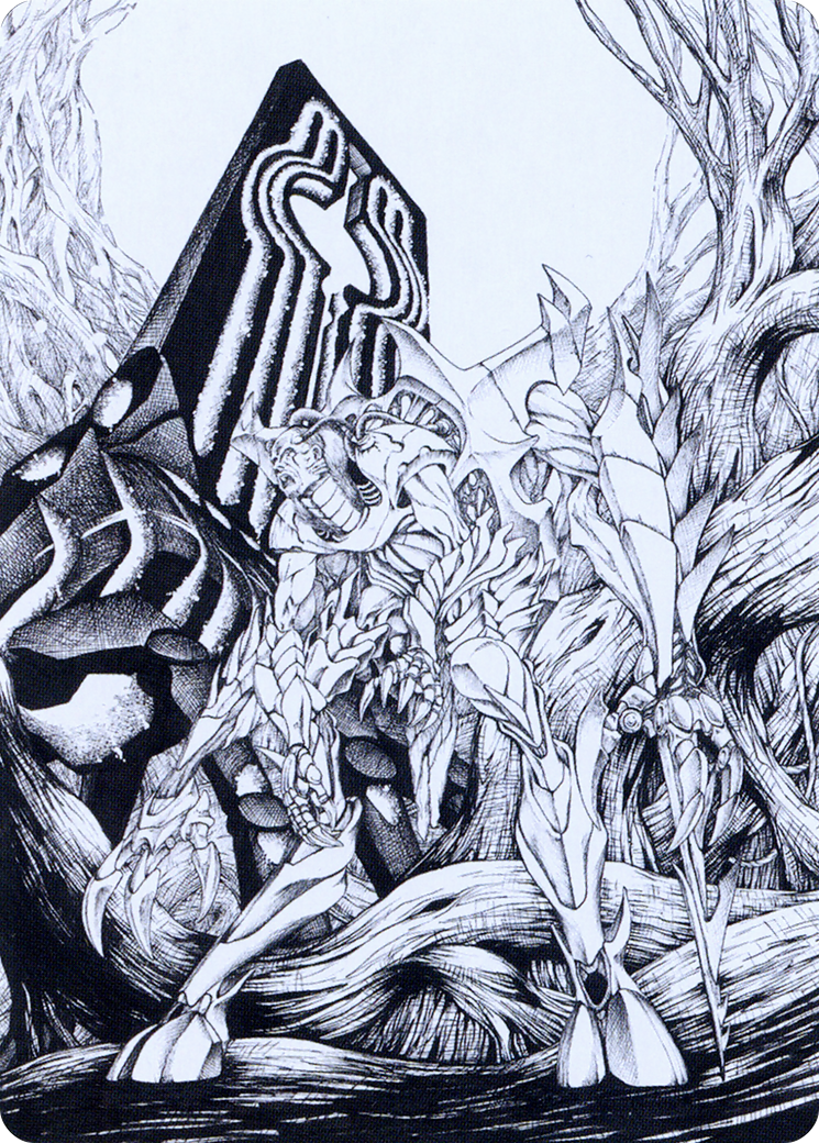 Lukka, Bound to Ruin // Lukka, Bound to Ruin  [Phyrexia: All Will Be One Art Series] (Borderless)
