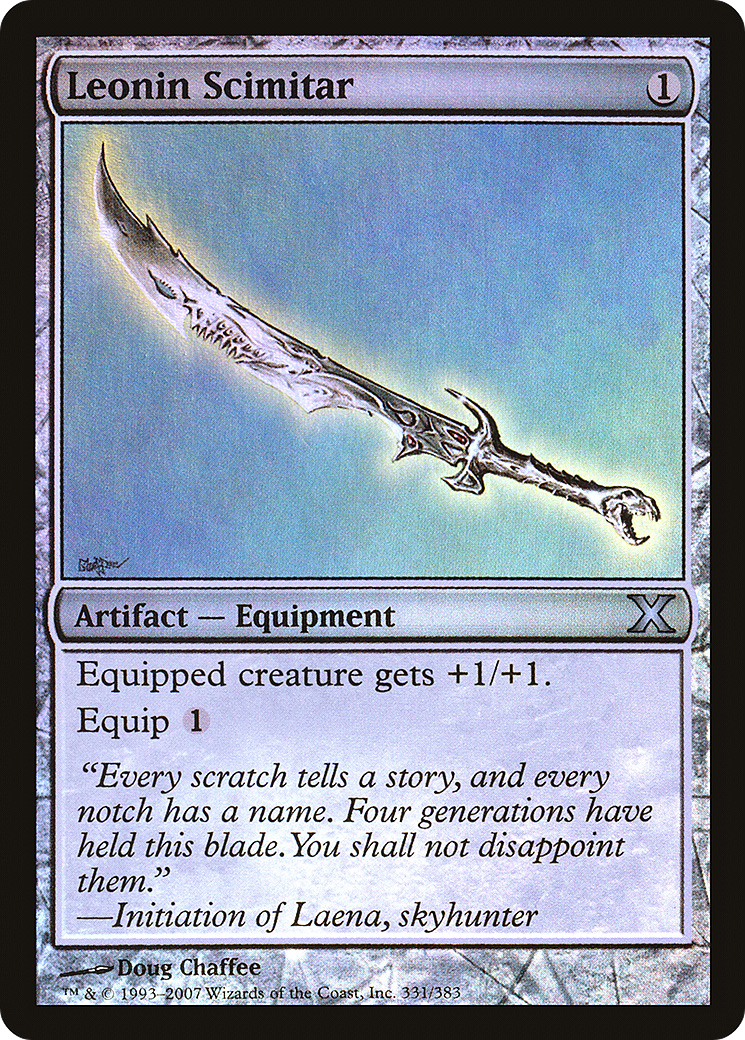 Leonin Scimitar  [Tenth Edition] Foil