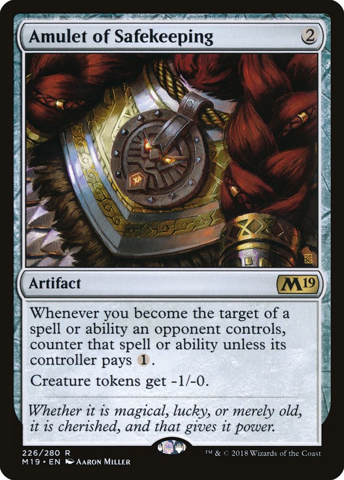 Amulet of Safekeeping [Core Set 2019] Foil