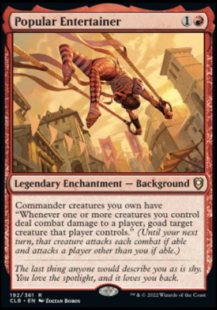 Popular Entertainer [Commander Legends: Battle for Baldur's Gate] Foil