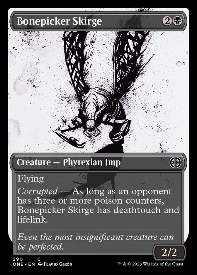 Bonepicker Skirge (Showcase Ichor) [Phyrexia: All Will Be One] Foil