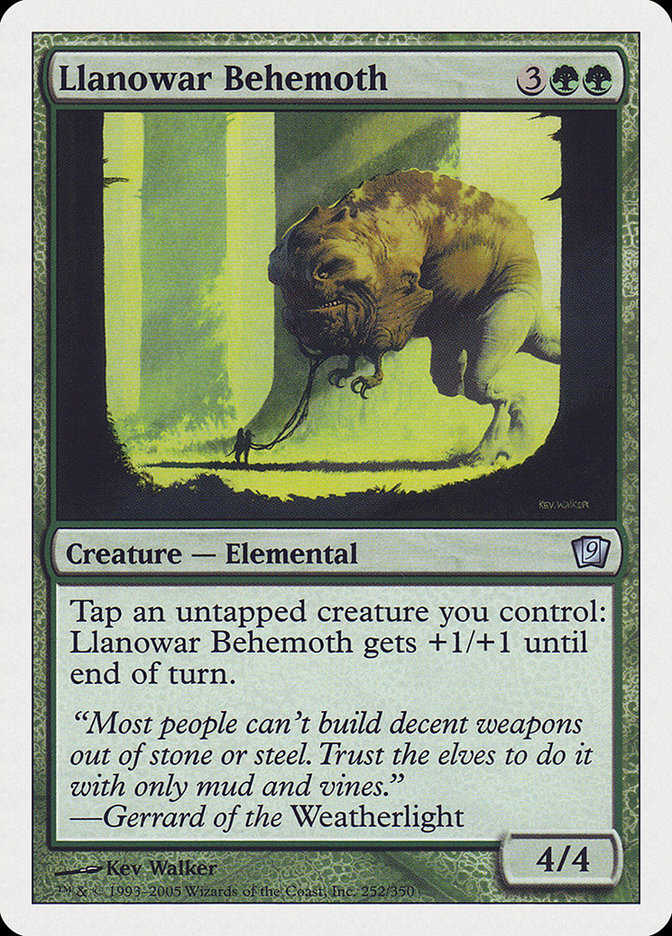 Llanowar Behemoth [Ninth Edition] Foil