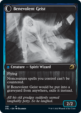 Malevolent Hermit // Benevolent Geist [Innistrad: Double Feature] Foil