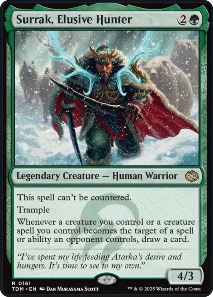 Surrak, Elusive Hunter [Tarkir: Dragonstorm] Foil