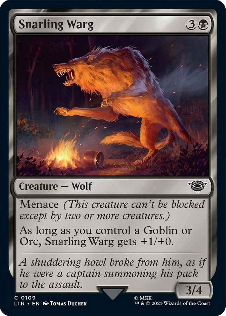 Snarling Warg [The Lord of the Rings: Tales of Middle-Earth] Foil
