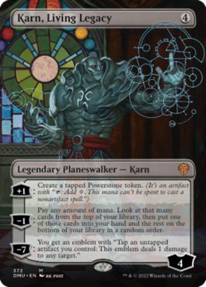 Karn, Living Legacy (Borderless) [Dominaria United] Foil