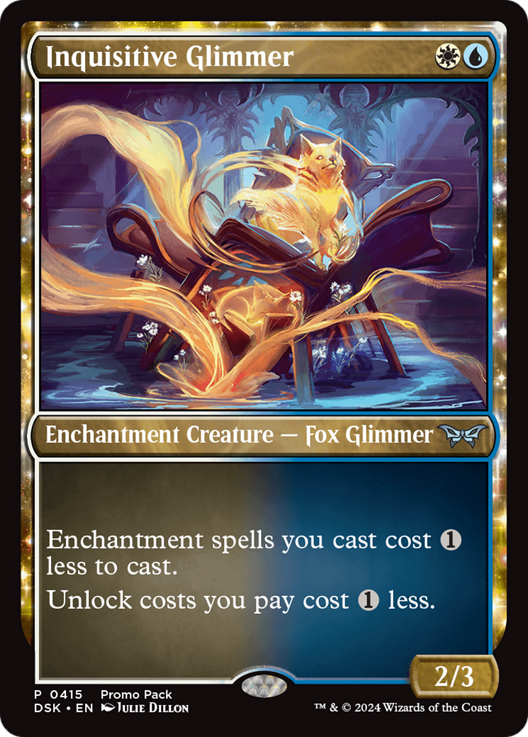 Inquisitive Glimmer (Promo Pack) [Duskmourn: House of Horror Promos] Foil