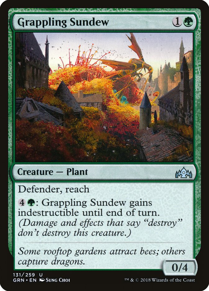 Grappling Sundew [Guilds of Ravnica] Foil
