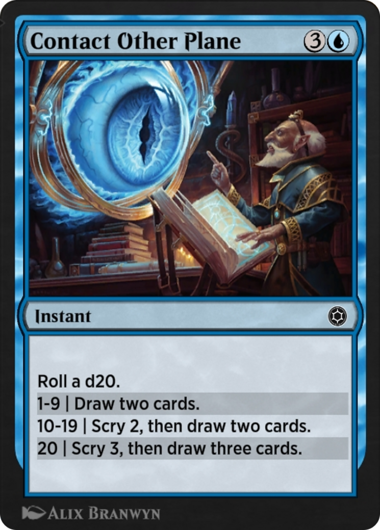 Contact Other Plane  [Alchemy Horizons: Baldur's Gate]