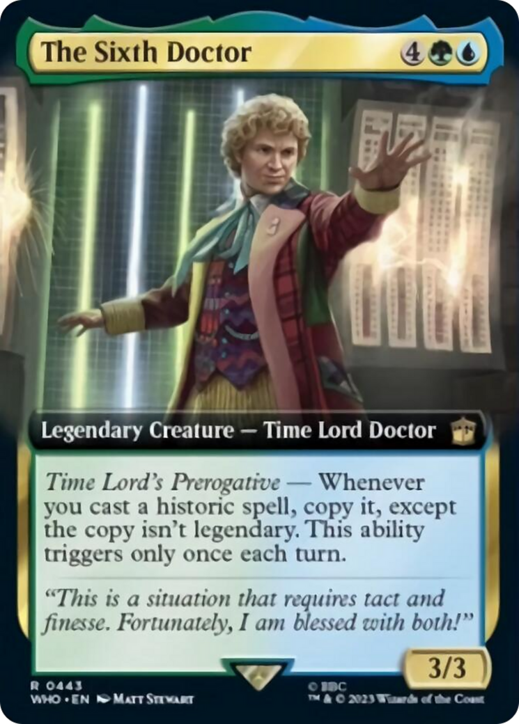 The Sixth Doctor (Extended Art) [Doctor Who] Foil
