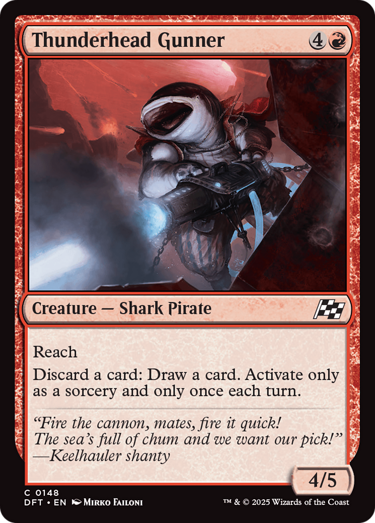 Thunderhead Gunner [Aetherdrift] Foil