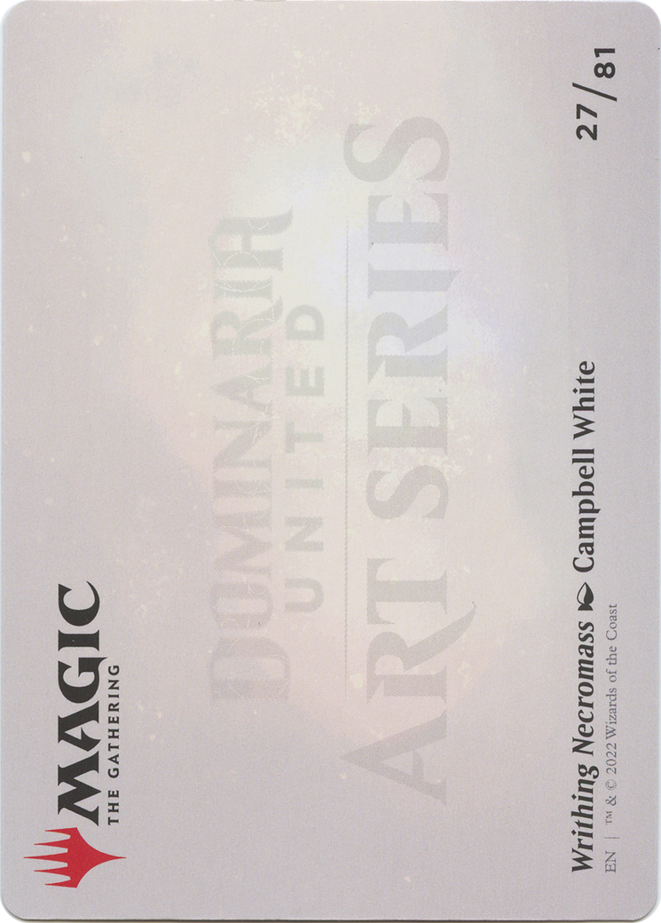 Writhing Necromass // Writhing Necromass  [Dominaria United Art Series] (Borderless) Foil