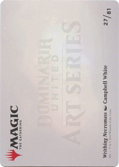 Writhing Necromass // Writhing Necromass  [Dominaria United Art Series] (Borderless) Foil