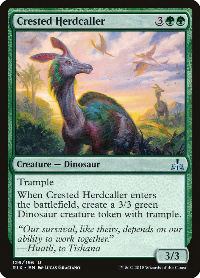 Crested Herdcaller [Rivals of Ixalan] Foil