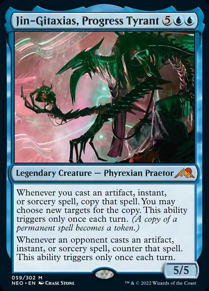 Jin-Gitaxias, Progress Tyrant [Kamigawa: Neon Dynasty] Foil