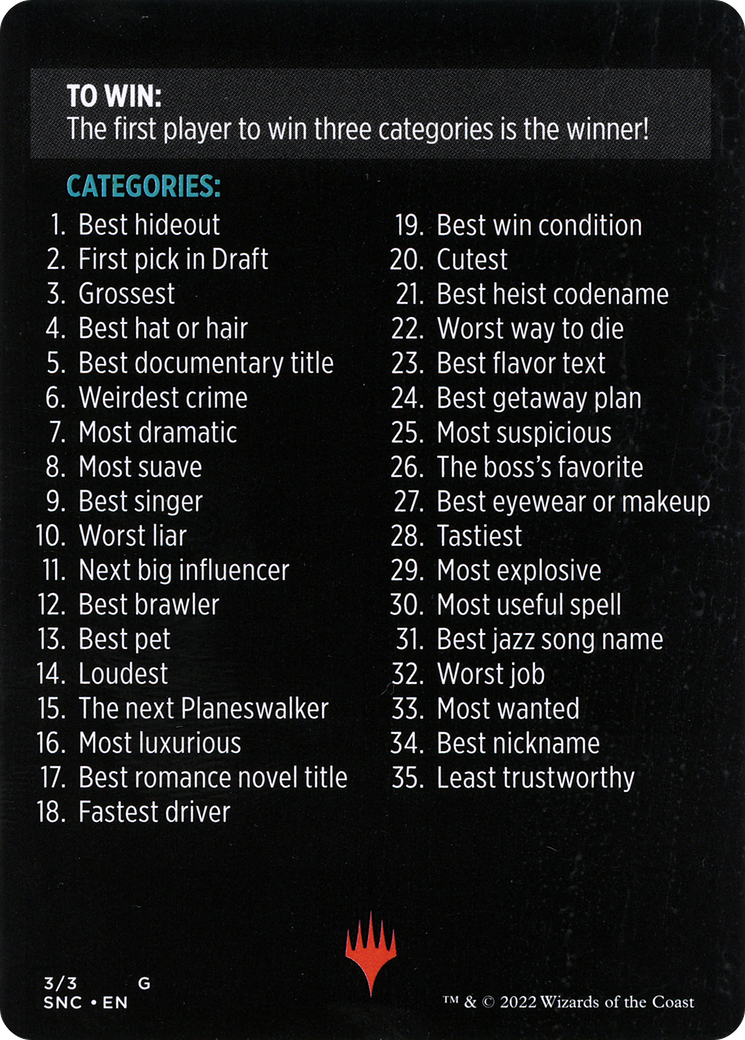 Strictly Better // Strictly Better (cont'd)  [Streets of New Capenna Minigames] Foil