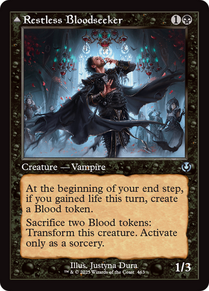 Restless Bloodseeker // Bloodsoaked Reveler (Retro Frame) [Innistrad Remastered] Foil