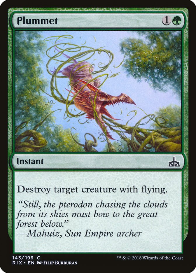 Plummet [Rivals of Ixalan] Foil