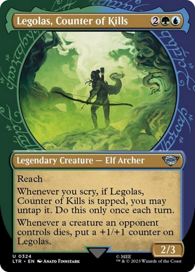 Legolas, Counter of Kills (Showcase Ring Frame) [The Lord of the Rings: Tales of Middle-Earth] Foil