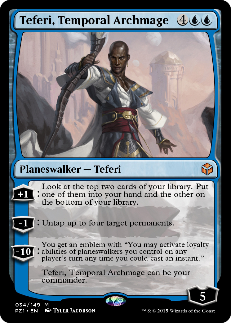 Teferi, Temporal Archmage  [Legendary Cube Prize Pack]