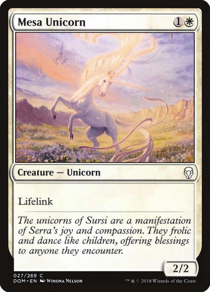 Mesa Unicorn [Dominaria] Foil