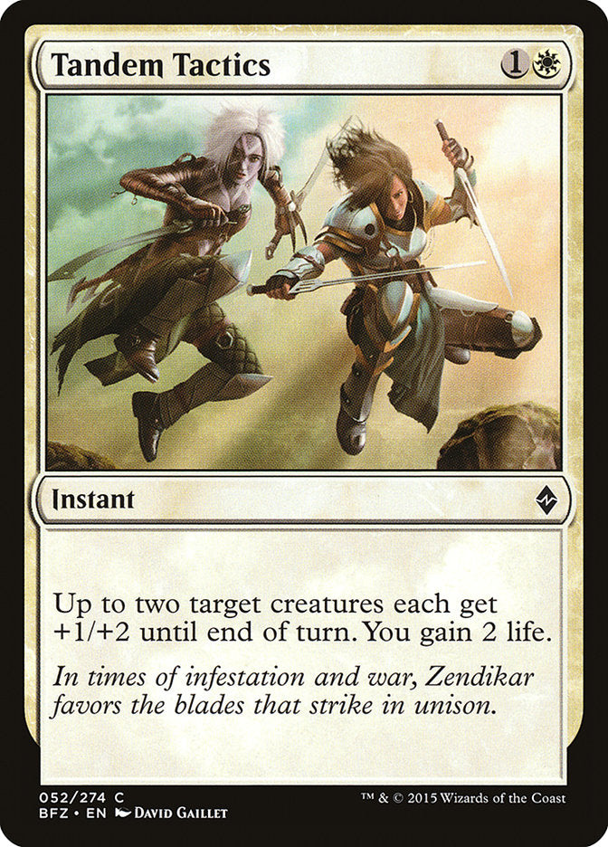 Tandem Tactics [Battle for Zendikar] Foil