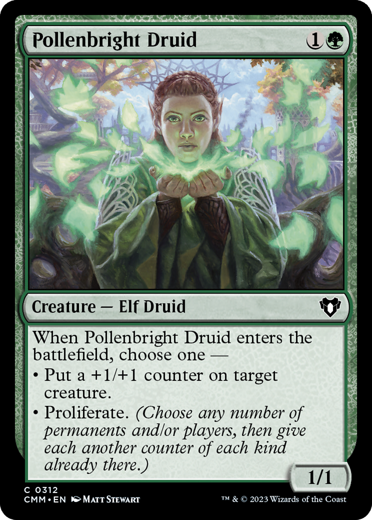 Pollenbright Druid [Commander Masters] Foil