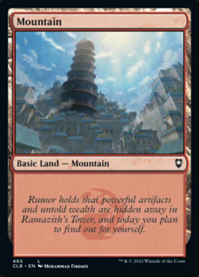 Mountain (465) [Commander Legends: Battle for Baldur's Gate] Foil
