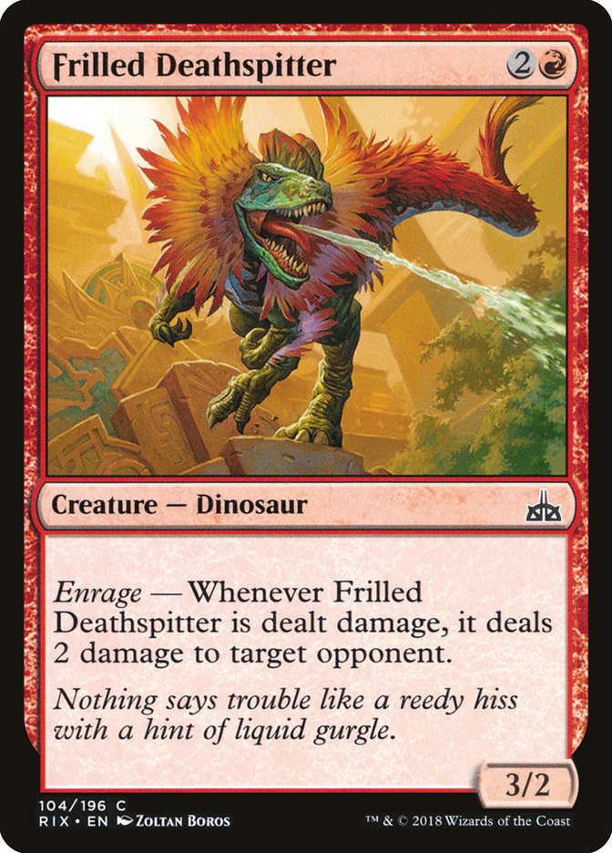 Frilled Deathspitter [Rivals of Ixalan] Foil