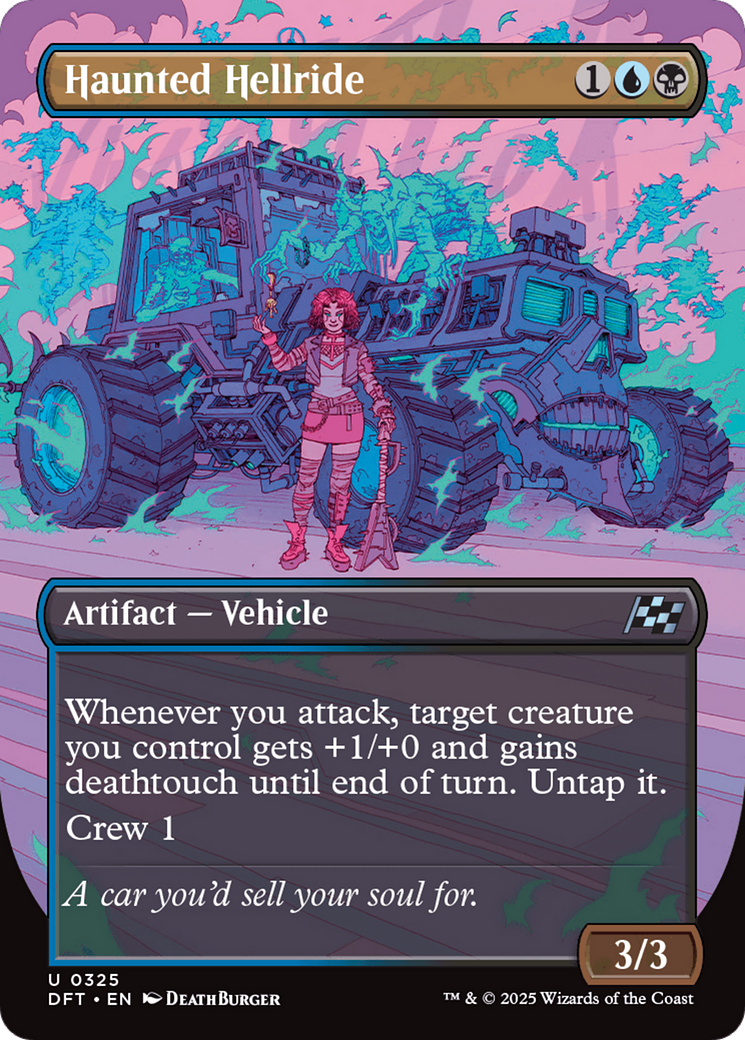 Haunted Hellride (Borderless) [Aetherdrift] Foil