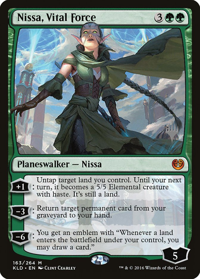 Nissa, Vital Force (Promo Pack) [Kaladesh Promos] Foil