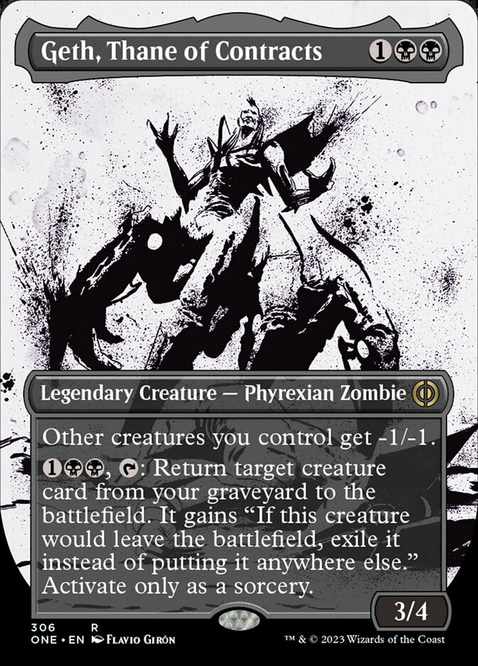 Geth, Thane of Contracts (Borderless Ichor) [Phyrexia: All Will Be One] Foil