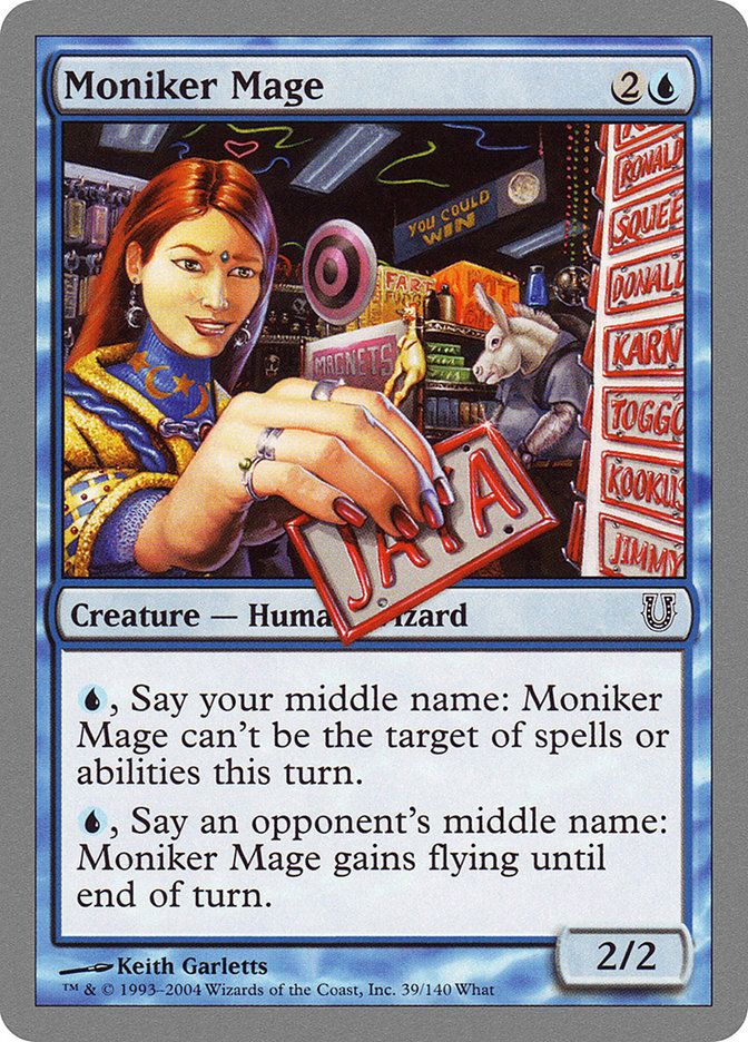 Moniker Mage [Unhinged] Foil