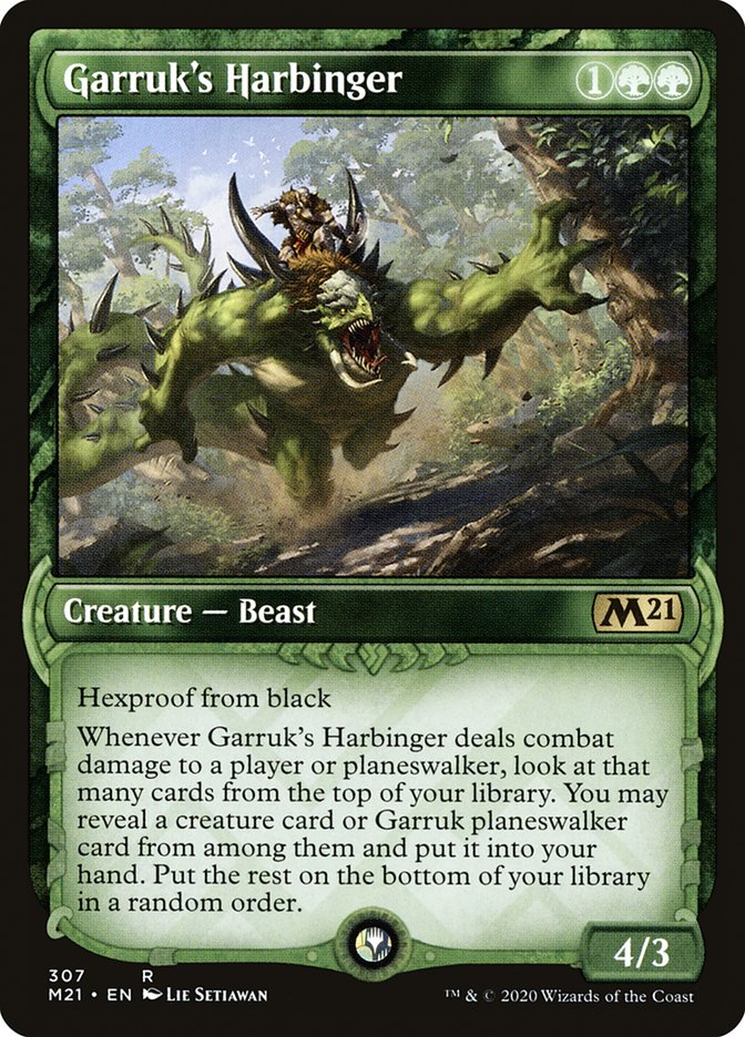 Garruk's Harbinger (Showcase) [Core Set 2021] Foil