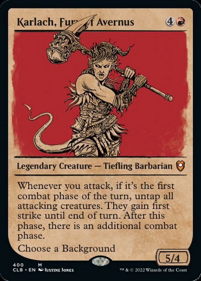 Karlach, Fury of Avernus (Showcase) [Commander Legends: Battle for Baldur's Gate] Foil