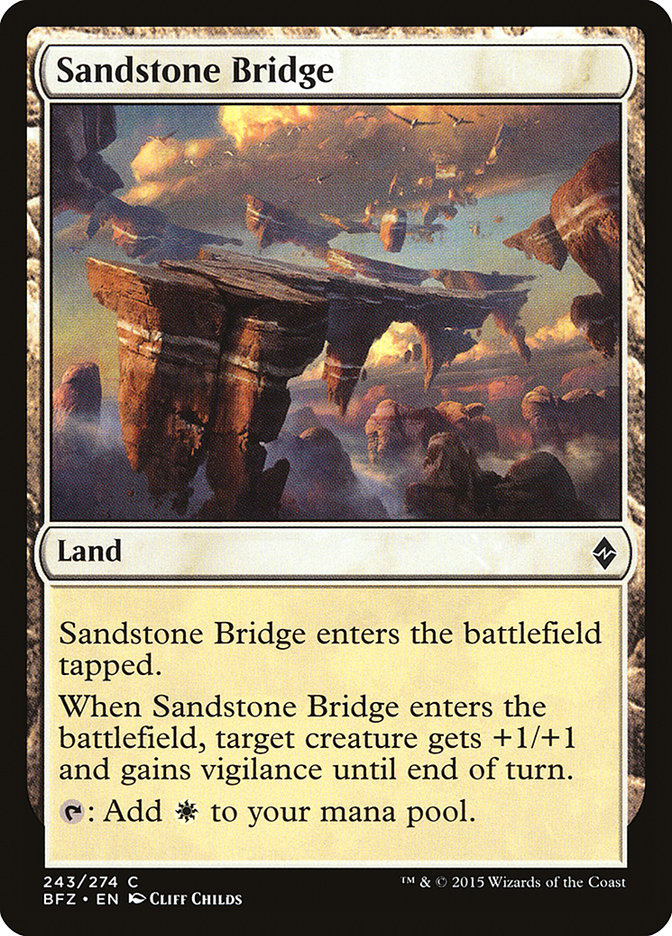 Sandstone Bridge [Battle for Zendikar] Foil