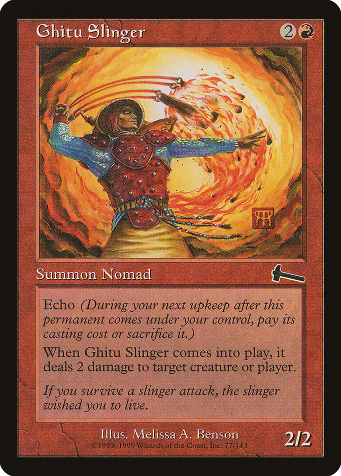 Ghitu Slinger [Urza's Legacy] Foil
