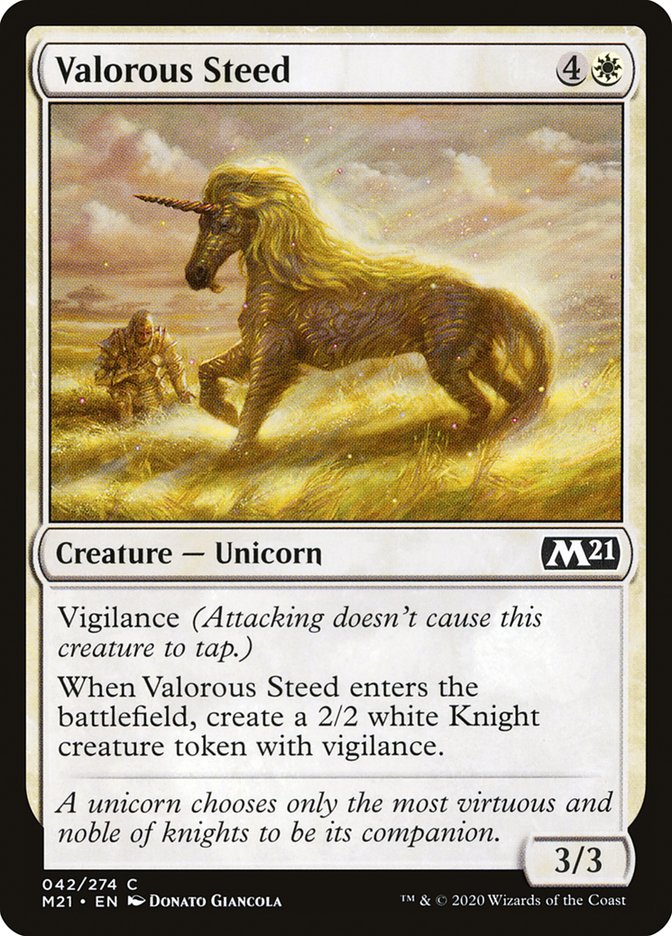 Valorous Steed [Core Set 2021] Foil