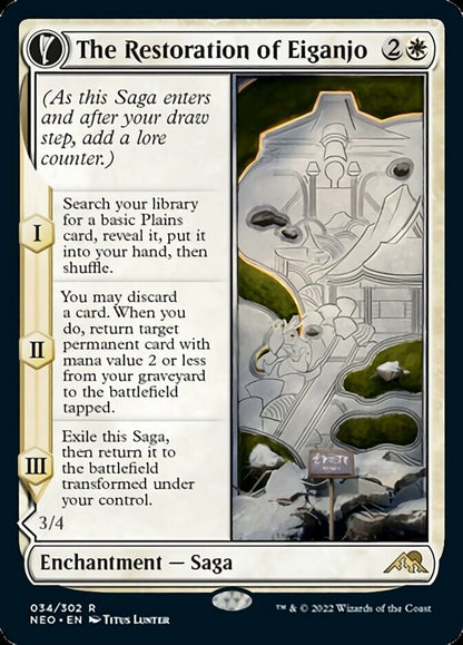 The Restoration of Eiganjo // Architect of Restoration [Kamigawa: Neon Dynasty] Foil -1
