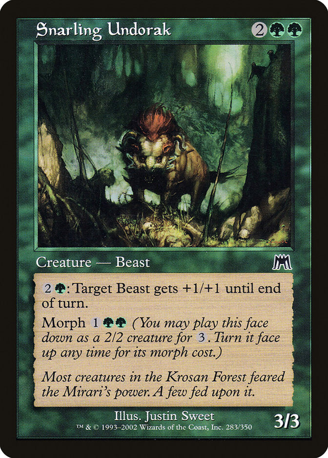 Snarling Undorak [Onslaught] Foil