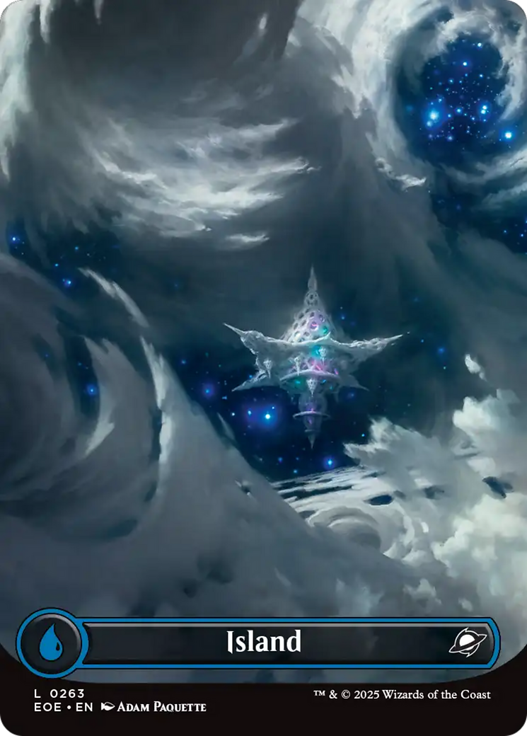Island (0263) (Borderless) [Edge of Eternities] Foil