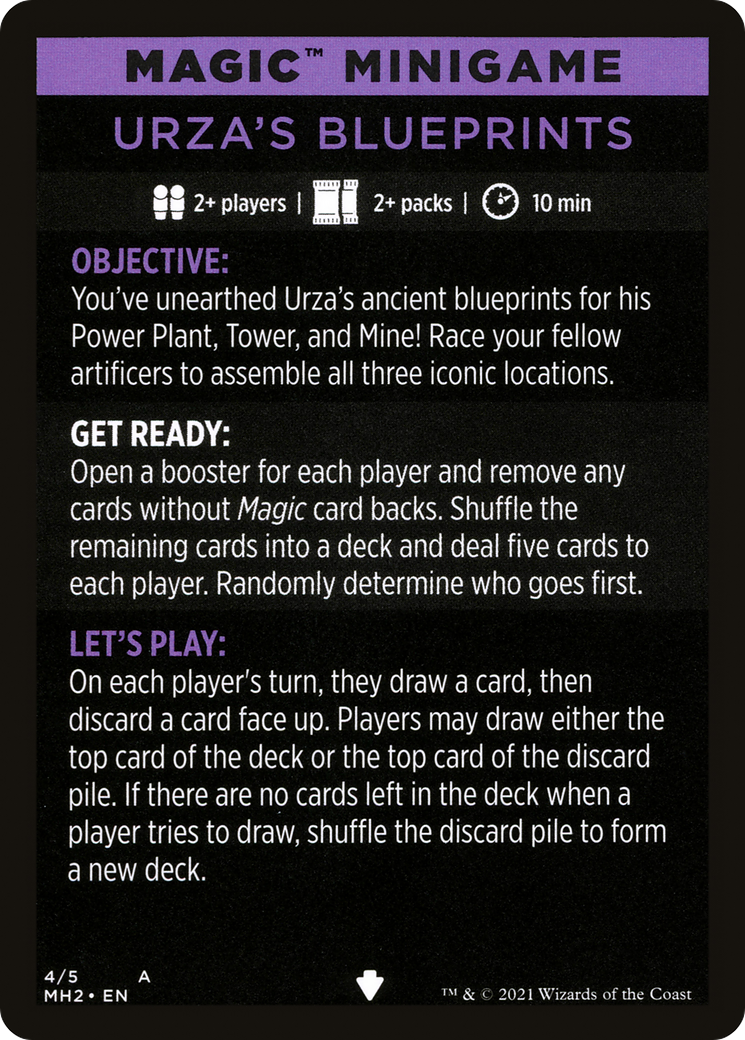 Urza's Blueprints (minigame) // Urza's Blueprints (cont'd)  [Modern Horizons 2 Minigames] Foil