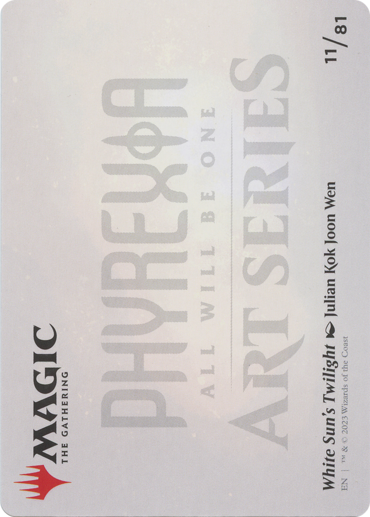 White Sun's Twilight // White Sun's Twilight  [Phyrexia: All Will Be One Art Series] (Borderless)